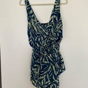 Palm tree floral Romper